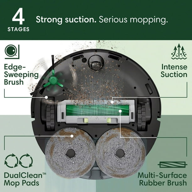 iRobot Roomba Plus 4020 Combo Robot Vacuum & Mop with AutoWash