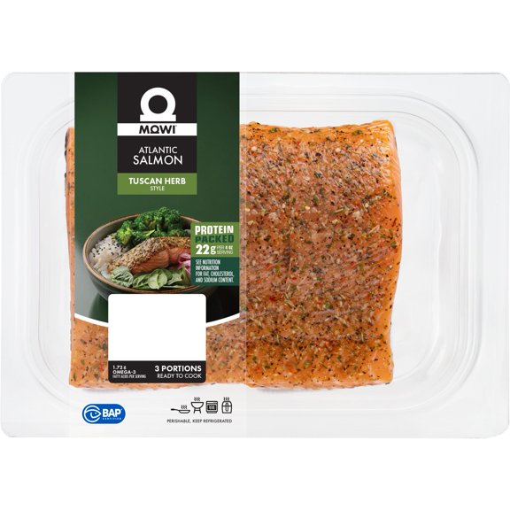 MOWI Atlantic Salmon Tuscan Herb, priced per pound