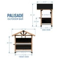 thumbnail image 11 of Backyard Discovery Palisades Outdoor Cedar Bar with PowerPort, 11 of 12