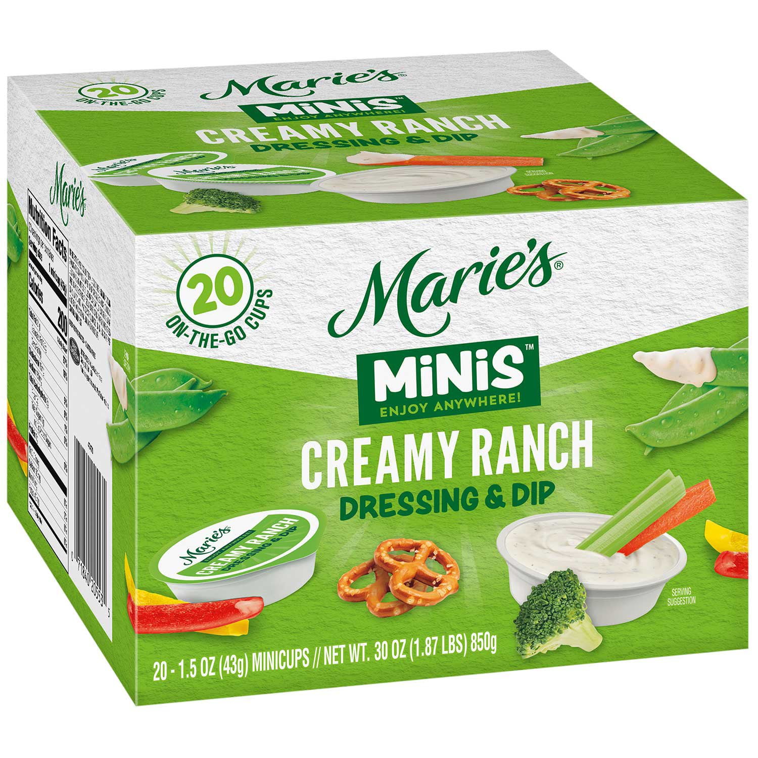 Marie's Creamy Ranch Dressing & Dip, 1.5 oz., 20 ct. - Samsclub.com