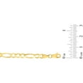 thumbnail image 3 of Solid Figaro Chain Necklace in 14K Gold, 3 of 5