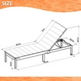thumbnail image 5 of Amazonia Sandy Chaise Lounger with Teak Finish, 5 of 6