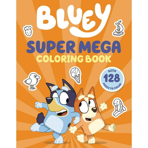 Bluey: Super Mega Coloring Book, Paperback