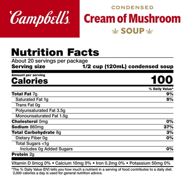 Campbell's Cream of Mushroom Soup 10.5 oz., 8 pk. - Samsclub.com