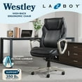 thumbnail image 3 of La-Z-Boy Westley Big & Tall Executive Office Chair With Active Lumbar Support, 3 of 14