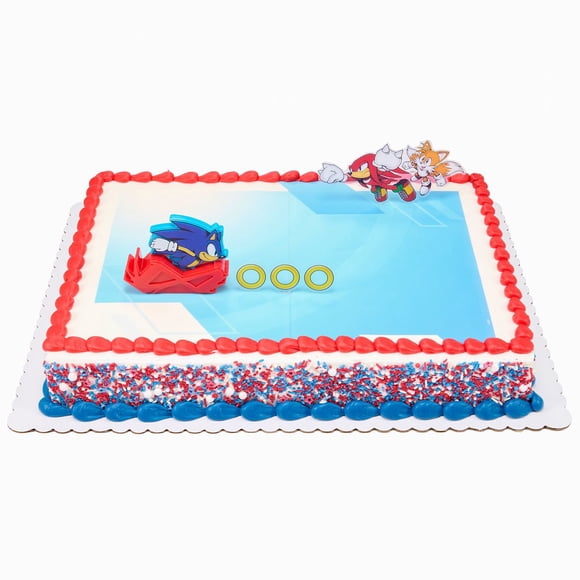 Sonic Half Sheet Cake