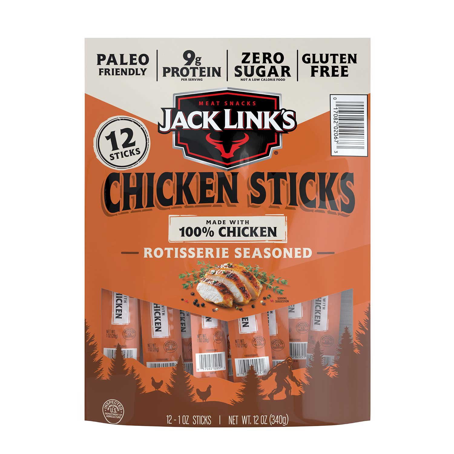 Jack Link's Rotisserie Chicken Sticks, 12 oz.