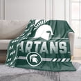 thumbnail image 2 of Logo Brands Michigan State Spartans 60"x70" Super Plush Blanket, 2 of 7