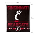 thumbnail image 7 of Logo Brands Cincinnati Bearcats 60"x70" Super Plush Blanket, 7 of 7