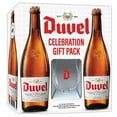 thumbnail image 1 of Duvel Belgian Strong Blonde Ale Beer Celebration Gift Pack, 750 ml bottle, 2 pk. with Tulip Glass, 1 of 11