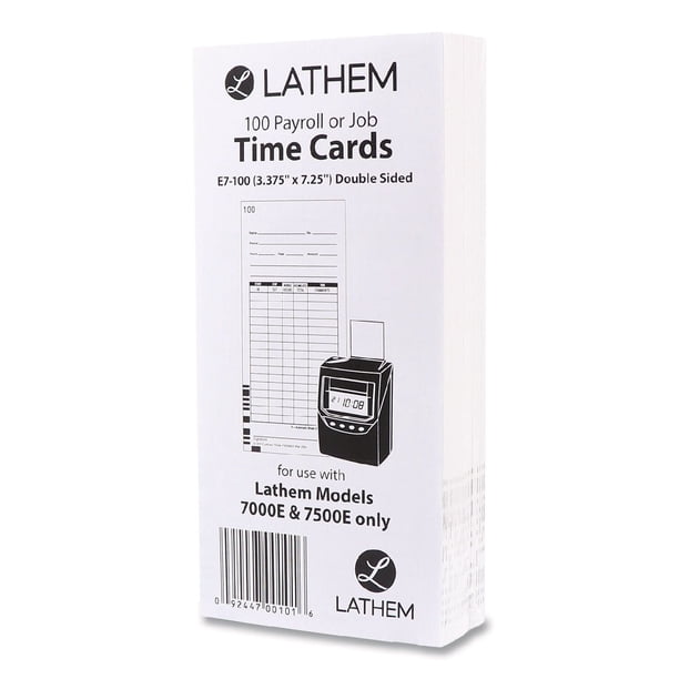 Lathem® Time Universal 2-Sided Time Card - Samsclub.com