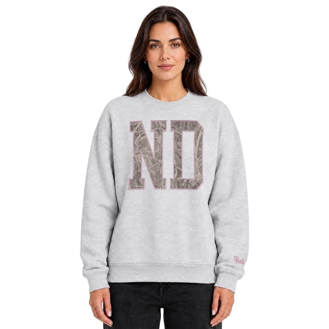 State of Mine Women's Camo Letters State Sweatshirt