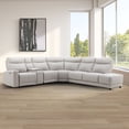 thumbnail image 1 of Kimmel Power Reclining Leather Sectional with Power Headrest, 1 of 8