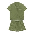 thumbnail image 9 of DreamMark Women's 2-Piece Short Sleeve and Short Notch Collar Pajama Set, 9 of 12