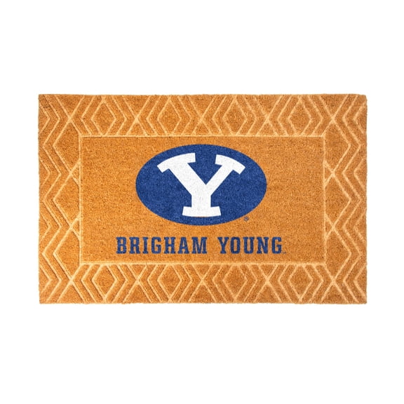 Logo Brands BYU Cougars Coir Outdoor Mat