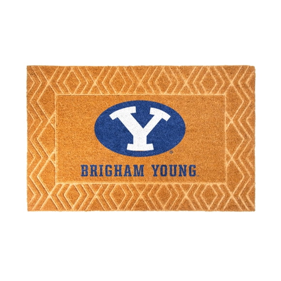 Logo Brands BYU Cougars Coir Outdoor Mat