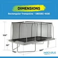 thumbnail image 2 of Upper Bounce Mega Rectangular Trampoline with Fiber Flex Enclosure System, 9' x 15', 2 of 7
