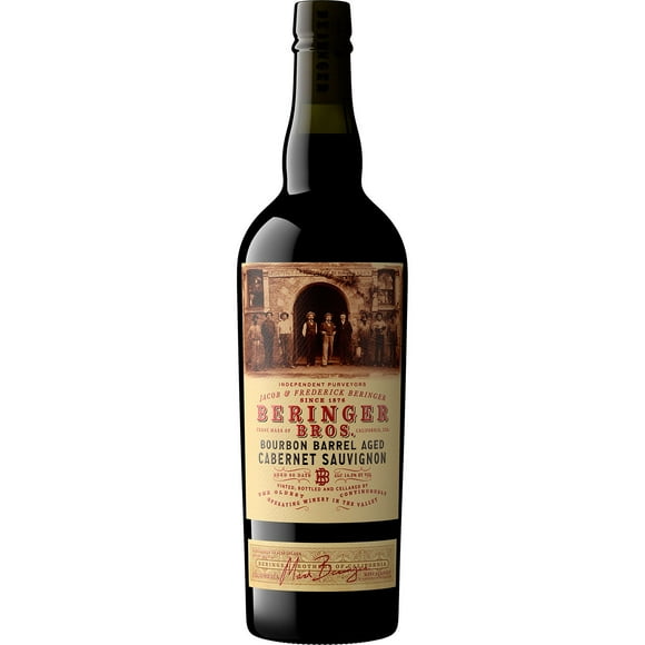 Beringer Bros. Bourbon Barrel Aged Cabernet Sauvignon Wine, 750 ml