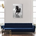 thumbnail image 3 of Graceful Horse Black and White Canvas Print by Oliver Gal Prints, 3 of 4