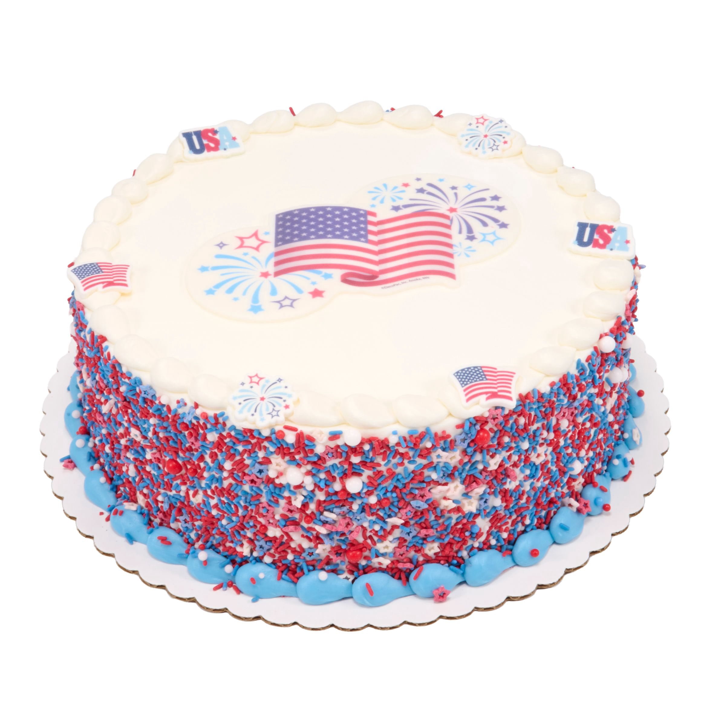 Member's Mark Patriotic 10" Round Double Layer Cake