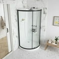 thumbnail image 10 of Breeze 32” x 32” x 77” Corner Shower Kit with Clear Glass, Walls, Base and Hardware, 10 of 18