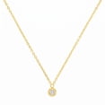 thumbnail image 3 of Diamond Cut Bezel Necklace in 14K Gold, 3 of 6