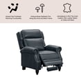 thumbnail image 2 of Pollenza Leather Pushback Recliner Chair, 2 of 8