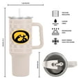 thumbnail image 3 of Logo Brands Iowa Hawkeyes 40 oz. Stainless Steel Tumbler Set, 3 of 6