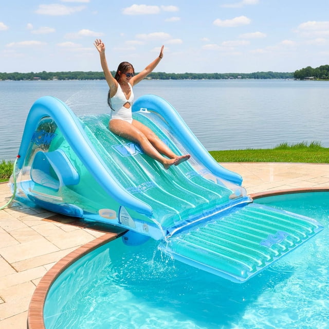 WOW Sports Inflatable Waterslide for 2 People