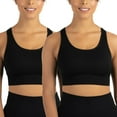 thumbnail interactive-video image 1 of Member's Mark Women's 2 Pack Racerback Sports Bra, 1 of 9