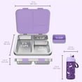 thumbnail image 3 of Bentgo Kids 2-Pack Stainless Steel Lunch Box & Water Bottle Set, 3 of 6