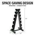 thumbnail image 3 of Inspire Fitness 6 Pairs Vertical Dumbbell Rack, 3 of 5