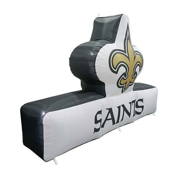 Logo Brands New Orleans Saints Pre-Lit 7'x10' Team Inflatable