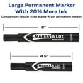 thumbnail image 3 of Avery MARKS A LOT Large Desk-Style Permanent Marker Value Pack, Broad Chisel Tip, Black, 36/Pack, 3 of 10