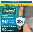 thumbnail image 3 of Depend Fresh Protection Incontinence Underwear for Men, Choose Size, 3 of 11