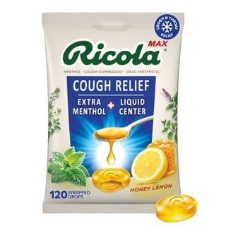 Ricola Throat Care Max Honey Lemon Cough Drops, 120 ct.