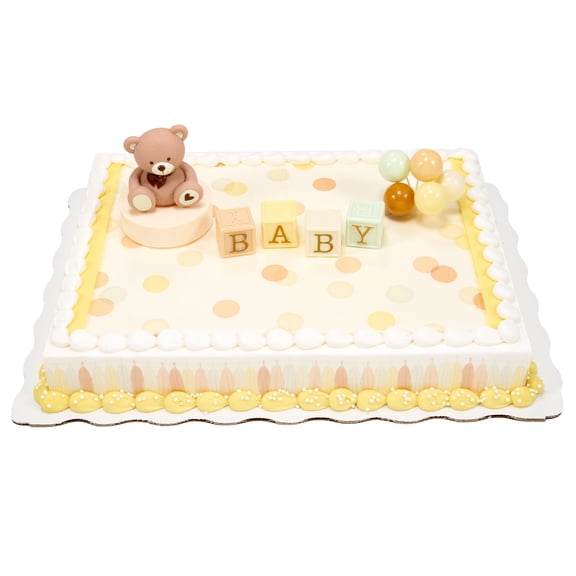Bear Blocks Half Sheet Cake