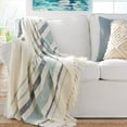 thumbnail interactive-video image 1 of Member's Mark Woven Cotton Throw with Tassels, 60" x 70", 1 of 4