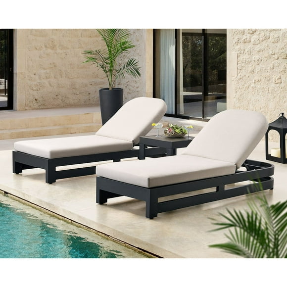 Member's Mark Palmero Chaise Lounge Set with Sunbrella Fabric, 3pc