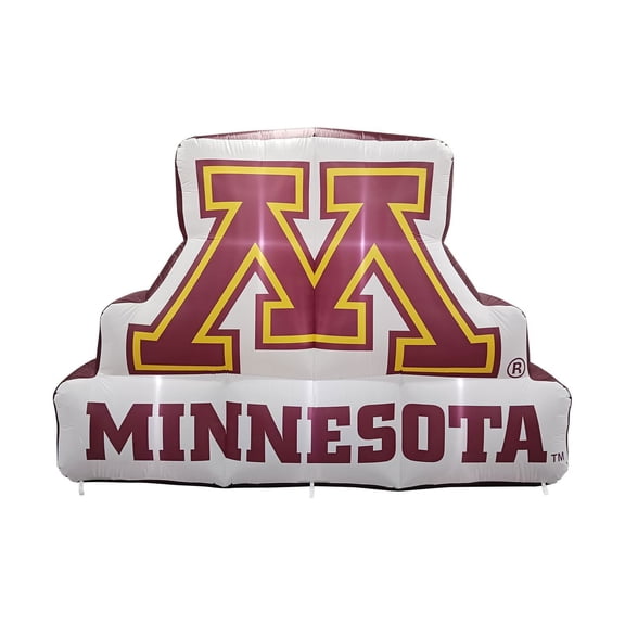 Logo Brands Minnesota Golden Gophers Pre-Lit 7’x10’ Team Inflatable