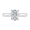 thumbnail image 1 of Lab Created Elongated Cushion Cut Diamond Ring in 18K Gold, 1 of 5
