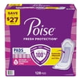 thumbnail image 1 of Poise Postpartum Incontinence Pads, 5 Drop Max Absorbency, 128 ct., 1 of 5