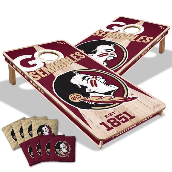 YouTheFan Florida State Seminoles 2'x4' Cornhole Board Set