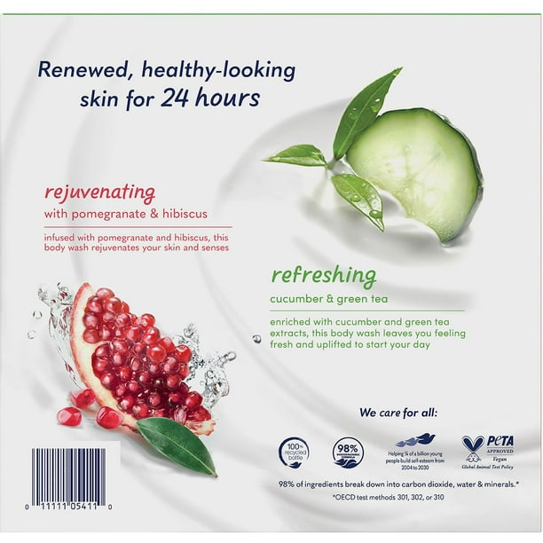Dove Refreshing Body Wash, Variety Pack, 30.6 fl. oz., 2 pk