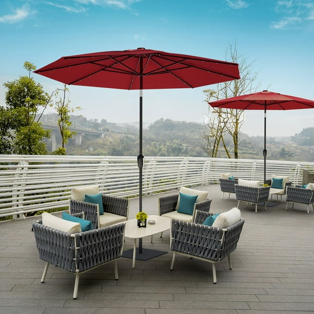 Above 10' Patio Market Umbrella with Solar LED Lights - Samsclub.com Above 10' Patio Market Umbrella with Solar LED Lights - Samsclub.com