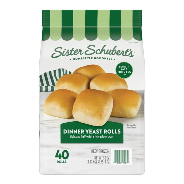 Sister Schubert's Dinner Yeast Rolls, Frozen, 40 ct.