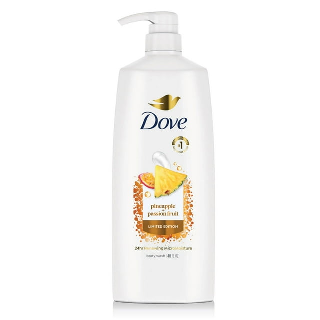Dove Pineapple & Passion Fruit Body Wash, 40 fl. oz.
