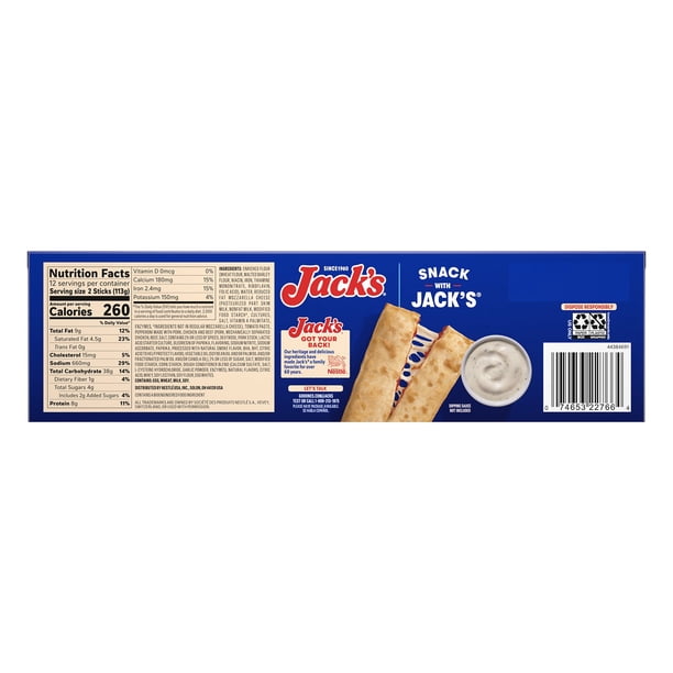Jack's Pizza Sticks Pepperoni, Frozen, 2 oz., 24 ct. - Samsclub.com