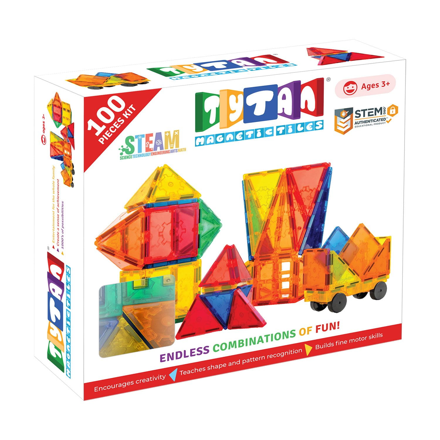 THALION スターマンスール 3個セット2箱 Tytan Magnetic Learning Tiles Building Set - Samsclub.com