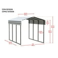 thumbnail image 4 of Arrow 10' x 15' x 9' Carport, 4 of 18